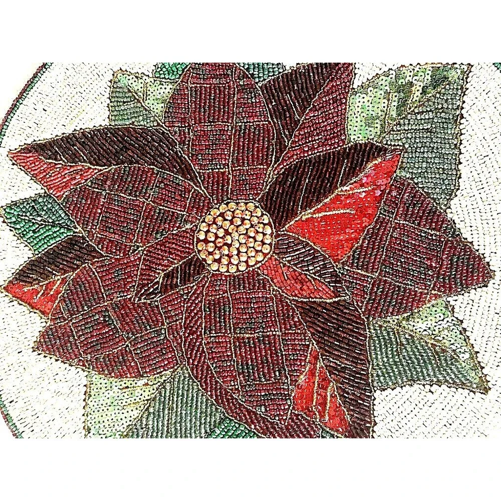 Cynthia Rowley Christmas Beaded Placemats 15